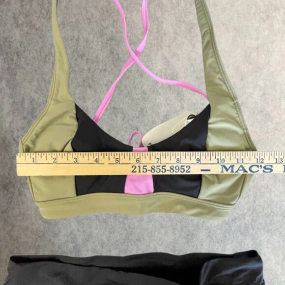 prAna Bikini Set Black Sporty Hipster 2 Piece Swimwear Black Womens Size XS NEW! - Picture 15 of 15